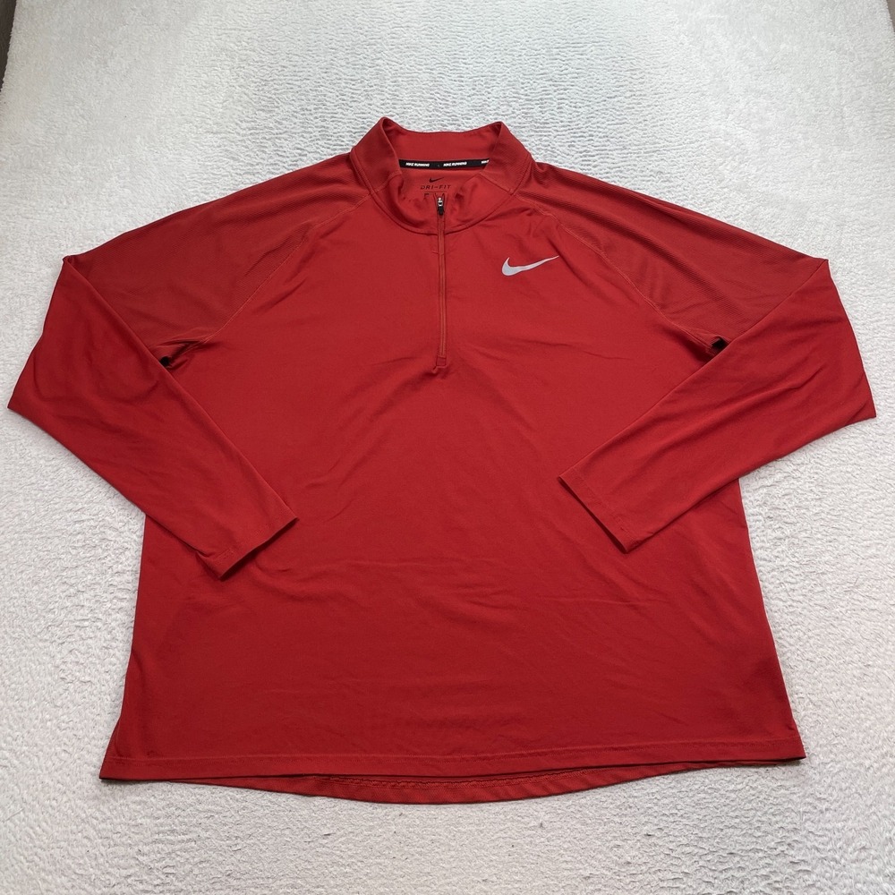 Nike Element Half-Zip Running‎ Shirt Men's Size 2XL Burnt Orange CD8273-642